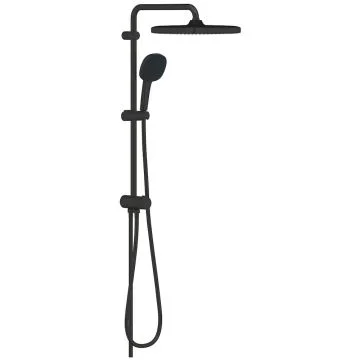 Coloana dus fara baterie Grohe Tempesta System 250 Cube, negru mat