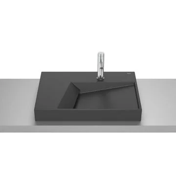 Lavoar baie pe blat, negru mat Roca Horizon 60x42 cm