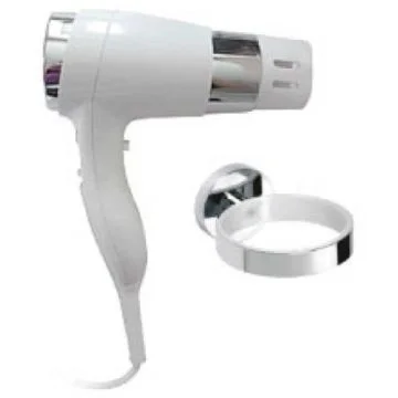 Bemeta Hotel Uscator de par cu suport crom, alb