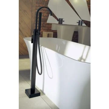 Besco Modern II Baterie cada freestanding, negru mat