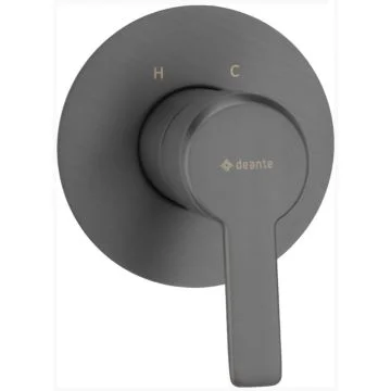 Deante Arnika Baterie dus monocomanda fara divertor, montaj incastrat, antracit