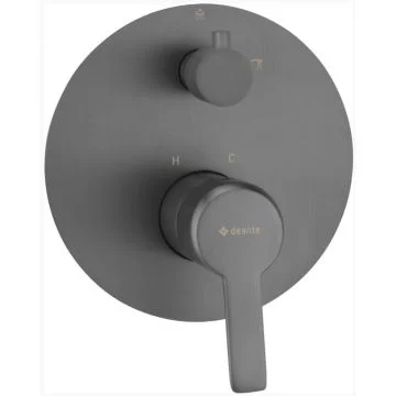 Deante Arnika Baterie dus monocomanda cu divertor, montaj incastrat, antracit