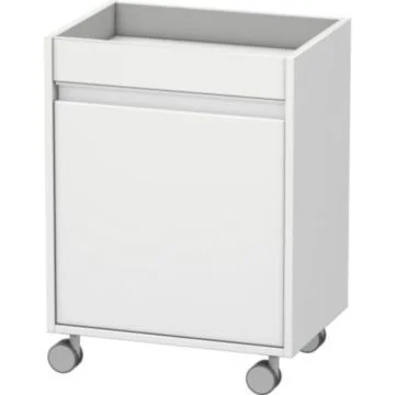 Dulapior baie mobil 50x36xH67 cm Duravit Ketho, deschidere stanga, alb (white matt)