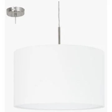 Eglo Pasteri Pendul 1x60W, ø380, alb