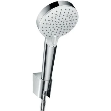 Hansgrohe Crometta Vario Porter Set dus cu suport, furtun 160 cm, alb/crom