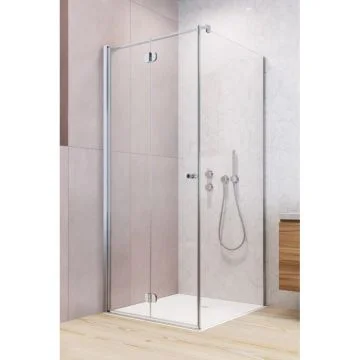 Cabina dus dreptunghiulara cu usa plianta Radaway Eos KDJ-B 80x100 cm, sticla transparenta