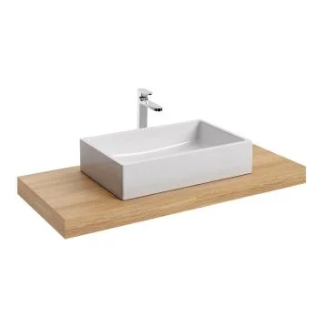 Ravak Moon Blat baie pentru lavoar, forma I, 80x55 cm, stejar