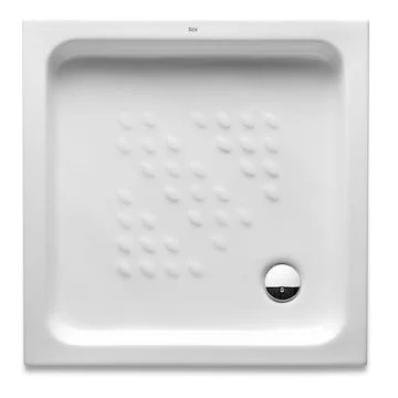 Cadita dus patrata ceramica Roca Italia 70x70 cm, alb