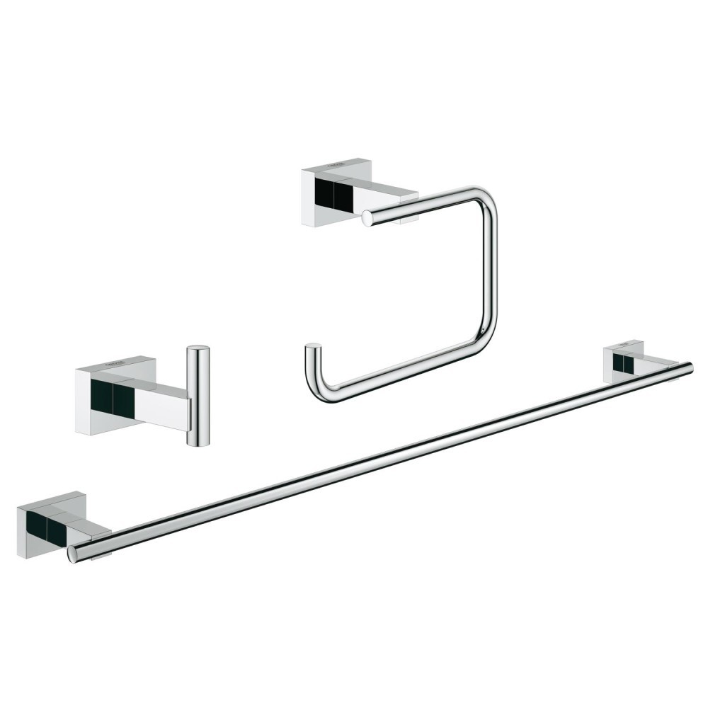 slap Judgment South America Grohe Essentials Cube Guest Set de accesorii 3 in 1, 40777001 - German  Quality