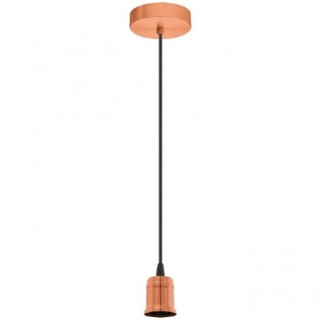 Eglo Yorth Pendul 1x60W, Ø10 cm, cupru mat (brushed copper)