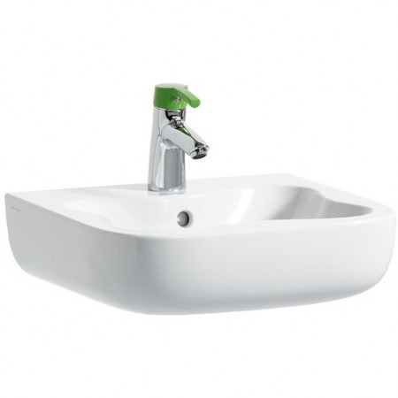 Lavoar baie suspendat, alb/rosu/verde Laufen Florakids 45x41 cm
