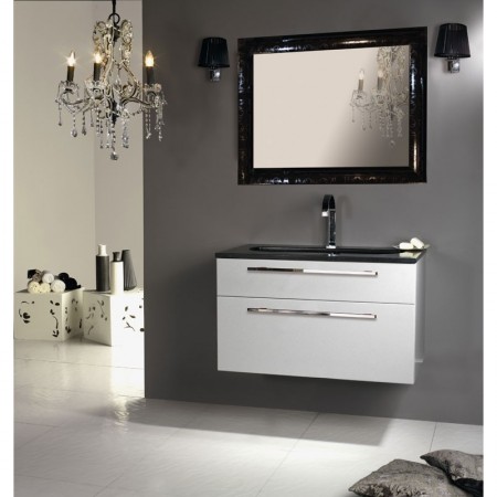 Arthema Vanity Line Set mobilier baie complet 91x50xH54 cm, gri argintiu