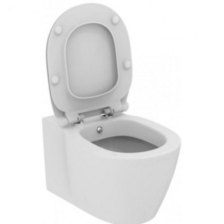 Vas WC cu bideu suspendat Ideal Standard Connect 36x54 cm evacuare orizontala, cu fixare ascunsa