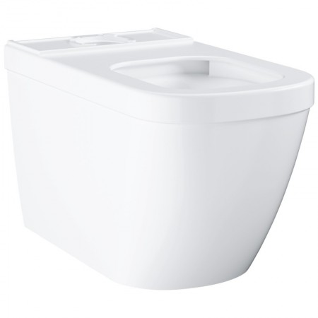 Vas WC pe pardoseala Grohe Euro Ceramic Rimless 37x67 cm evacuare orizontala sau verticala, tratament PureGuard