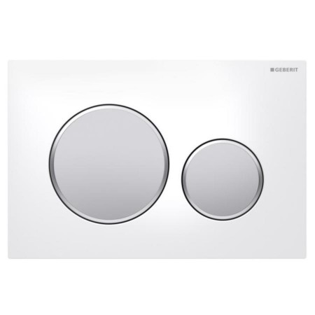 Geberit Sigma20 Clapeta de actionare dual-flush, alb/crom mat