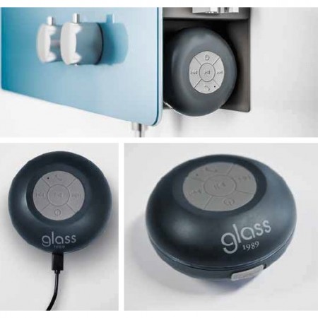 Glass Blue Sound Dispozitiv bluetooth portabil, rezistent la apa