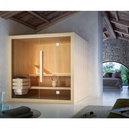 Glass Hoshi Sauna traditionala 210x135 cm