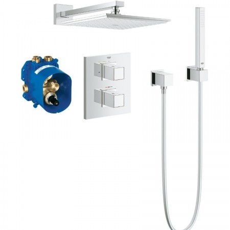 Grohe Grohtherm Cube Perfect Set dus cu baterie termostatata