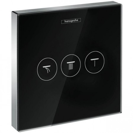 Hansgrohe ShowerSelect Divertor pentru montaj incastrat, 3 iesiri, negru/crom