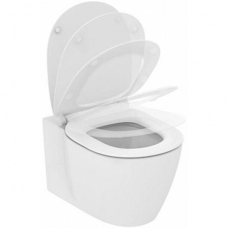 Vas WC suspendat Ideal Standard Connect AquaBlade 36x54 cm evacuare orizontala, fixare ascunsa