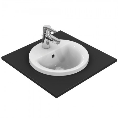 Lavoar baie incastrat, rotund Ideal Standard Connect 38x38 cm, cu preaplin si gaura