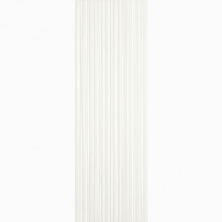 Faianta baie / bucatarie alba 25x76 cm, Marazzi Absolute White Struttura Fiber 3D Satinato