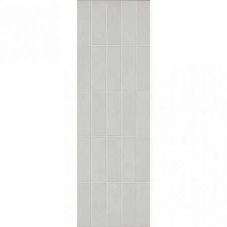 Faianta baie / bucatarie gri 25x76 cm, Marazzi Chalk Grey Struttura Brick 3D