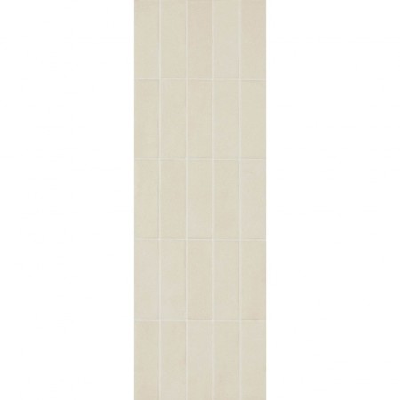 Faianta baie / bucatarie bej 25x76 cm, Marazzi Chalk Sand Struttura Brick 3D