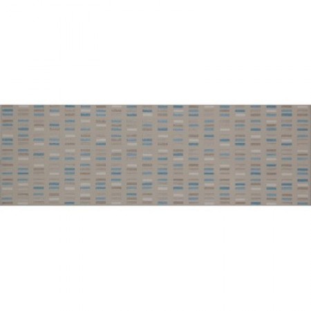 Marazzi Colourline Taupe/Ivory/Blue Decor 22x66 cm