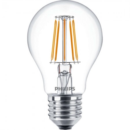 Philips Bec cu LED 4.3W, filament retro, E27, lumina calda