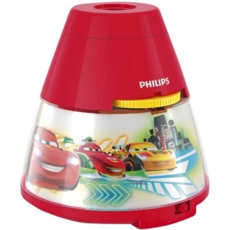 Philips Disney Cars Veioza cu proiectie 1x0.1W si 3x0.3W, multicolor