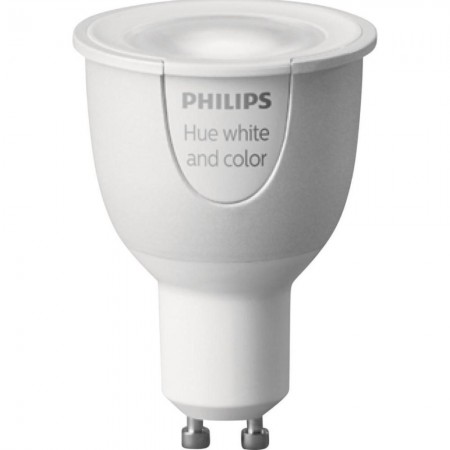 Philips Hue Bec cu LED RGB 1x6.5W, GU10, lumina multicolora