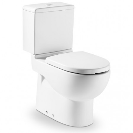 Vas WC dizabilitati pe pardoseala Roca Meridian-N 39x75 cm evacuare orizontala sau verticala