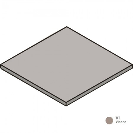 Globo Incantho Blat pentru baza lavoar 50x45 cm, bej/maro mat (visone)