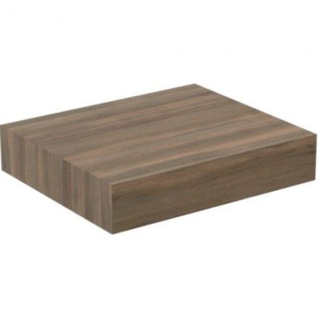 Ideal Standard Adapto Blat baie pentru lavoar 60x50xH12 cm, maro inchis (dark wood)