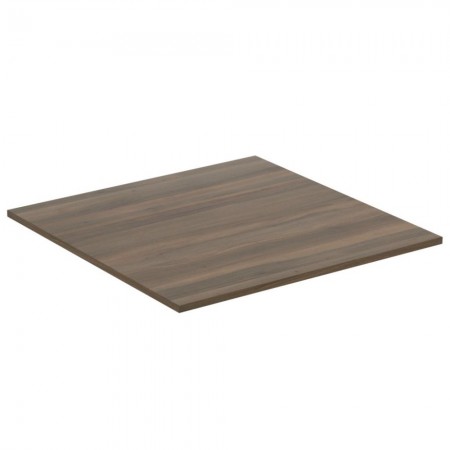 Ideal Standard Adapto Blat baie pentru lavoar 50x50xH1 cm, maro inchis (dark wood)