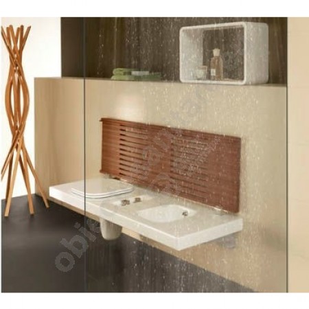 Hatria Grandangolo Vas WC stanga + bideu G FULL 140x50 cm