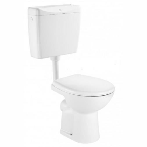 Roca Set Vas WC cu rezervor la semi-inaltime capac, evacuare orizontala, A34P197000 - German Quality