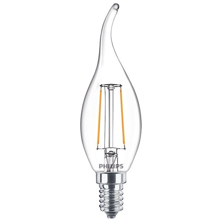 Philips Bec LED 2W forma flacara E14 lumina calda 929001238455 German Quality