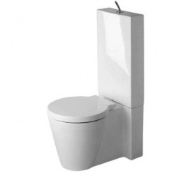 Vas WC pe pardoseala Duravit Starck 1 41x64 cm evacuare orizontala sau verticala