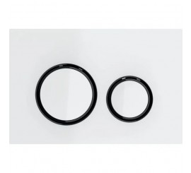 Geberit Sigma21 Clapeta de actionare dual-flush, alb/negru cromat