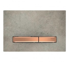 Geberit Sigma50 Clapeta de actionare dual-flush, gri/rose gold (aspect beton)