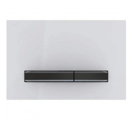 Geberit Sigma50 Clapeta de actionare dual-flush, alb/negru cromat