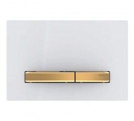 Geberit Sigma50 Clapeta de actionare dual-flush, alb/auriu