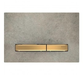 Geberit Sigma50 Clapeta de actionare dual-flush, gri/auriu (aspect beton)