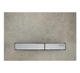 Geberit Sigma50 Clapeta de actionare dual-flush, gri/crom (aspect beton)