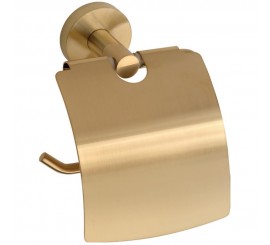 Bemeta Sablo Suport hartie igienica cu aparatoare 14 cm, auriu mat