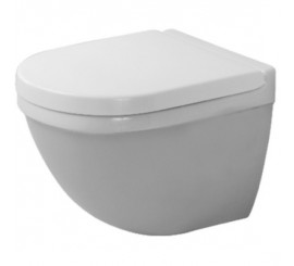 Vas WC suspendat Duravit Starck 3 36x48 cm evacuare orizontala, compact, cu fixare ascunsa