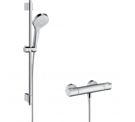 Hansgrohe Croma Select S Baterie dus cu termostat si bara 72 cm, crom
