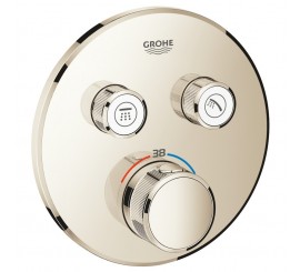 Grohe Grohtherm SmartControl Baterie dus cu termostat si 2 iesiri, rotunda, bronz lucios (polished nickel)